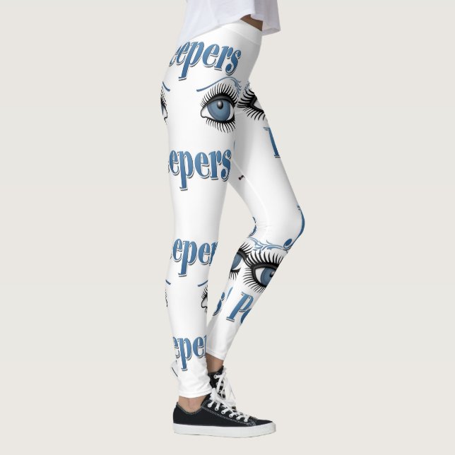 Jeepers Peepers Blue Ögon Leggings (Höger)