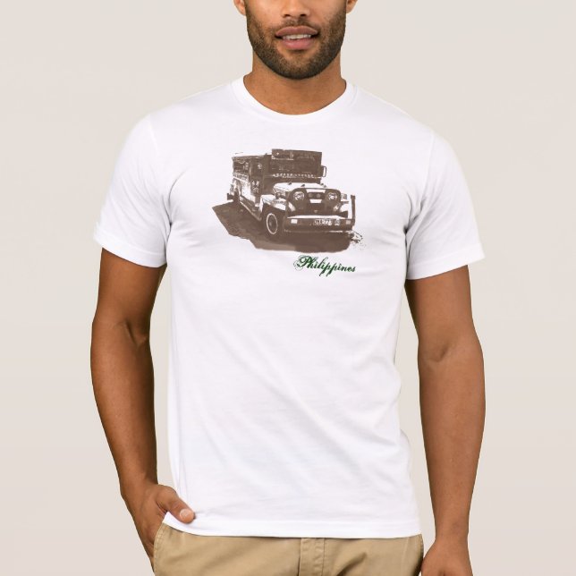 Jeepney Philippines T Shirt (Framsida)
