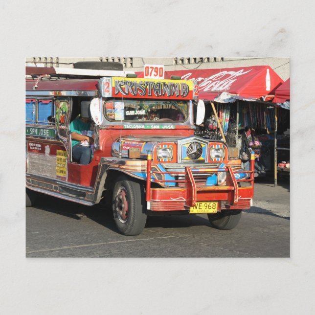 Jeepney Vykort (Framsida)