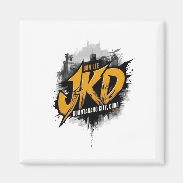 Jeet Kune Do Guantanamo City Cuba Magnet (Framsidan)