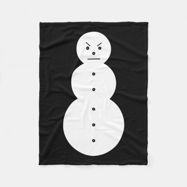 Jeezy Snögubbe - Hiphop Arg Snögubbe Jeezy Christm Fleecefilt (Framsidan)
