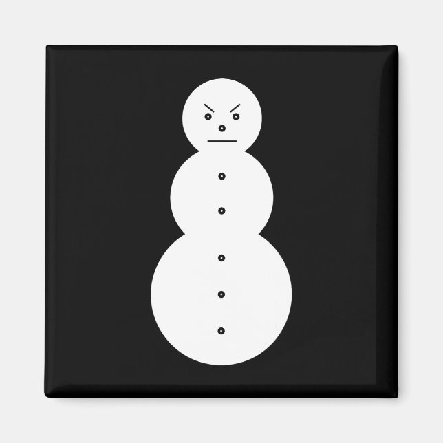 Jeezy Snögubbe - Hiphop Arg Snögubbe Jeezy Christm Magnet (Framsidan)