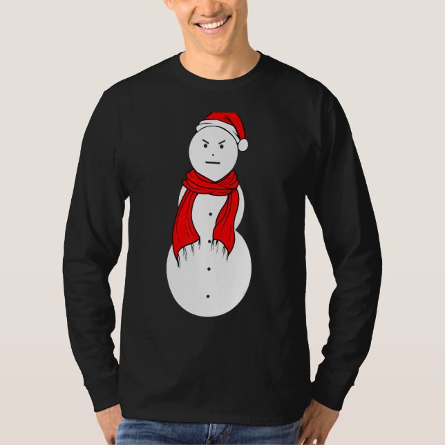 Jeezy Snögubbe Mad Snögubbe jul T Shirt (Framsida)