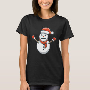 Jeezy Snögubbe Winter Arg Snöflingor Warmth Hett T Shirt