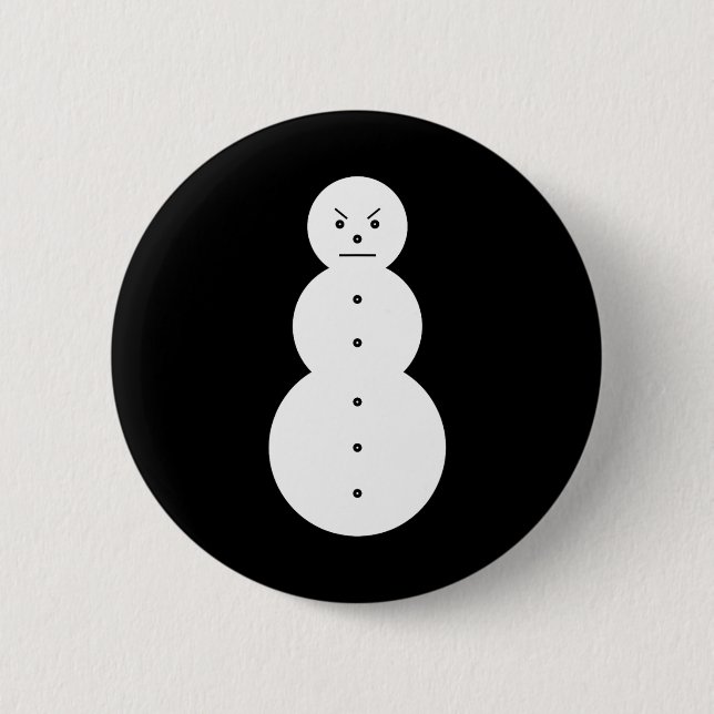 Jeezy Snowman - Hiphop Angry Snowman Jeezy Christm Knapp (Framsida)