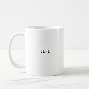 Jefe   Chef   Anpassningsbar Spanska kaffe Mugg