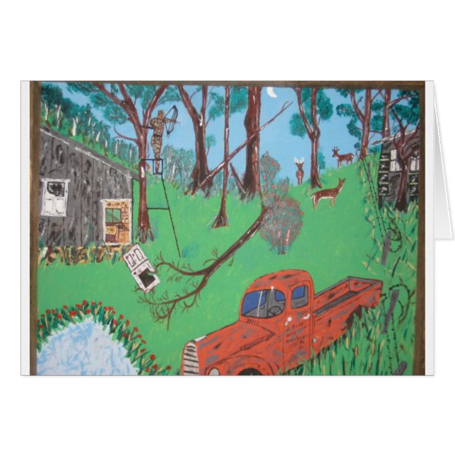 Jeff Bowhunting Hälsningskort (Framsidan Horizontal)