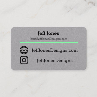 Jeff Cards nytt Visitkort