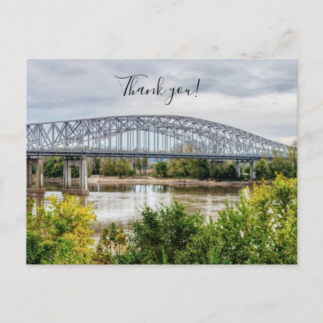 Jeff City Bridge Tack vykort (Framsida)