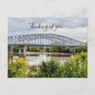 Jeff City Bridge tänker på dig vykort