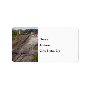 Jeff City Railroad Tracks Adressetiketters Adressetikett