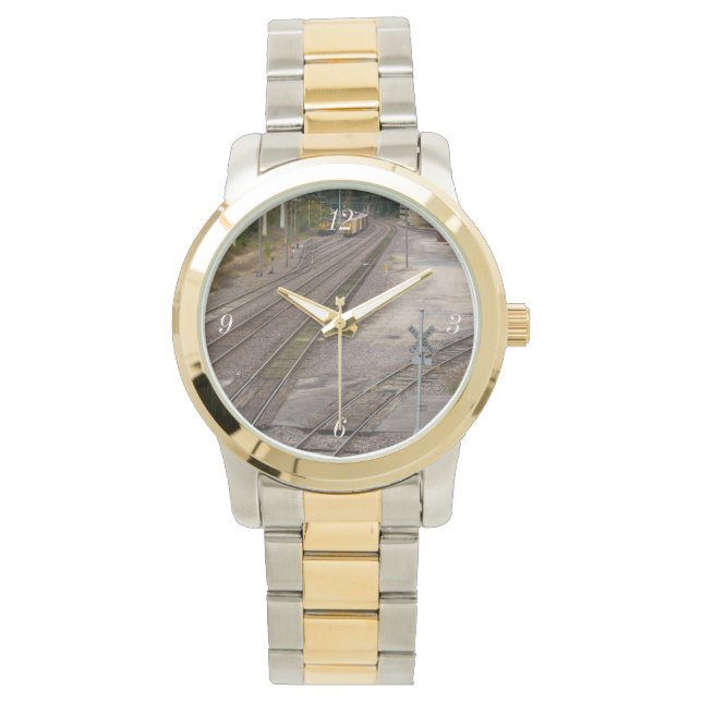 Jeff City Railroad Tracks Armbandsur (Framsida)