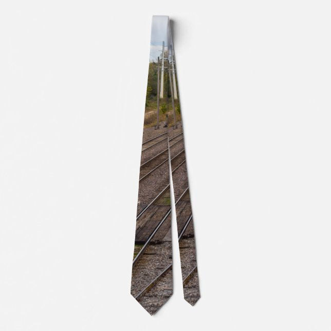 Jeff City Railroad Tracks Neck Tie Slips (Framsida)