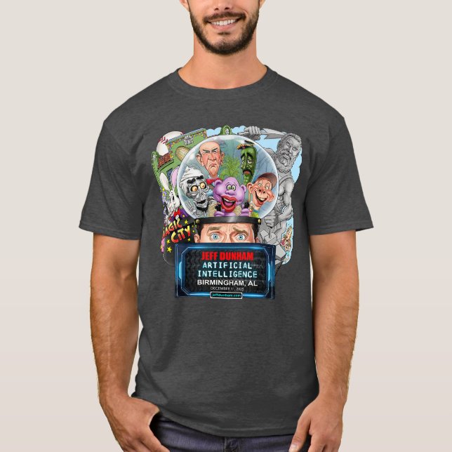 Jeff Dunham Birmingham AL 2025 girl T Shirt (Framsida)
