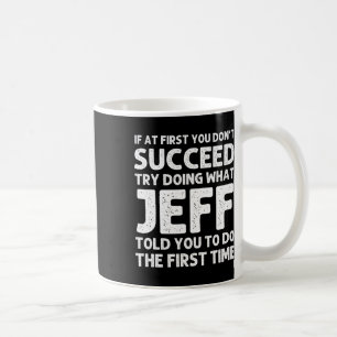 Jeff Gift Namn Personlig Birthday Funny Christm Kaffemugg
