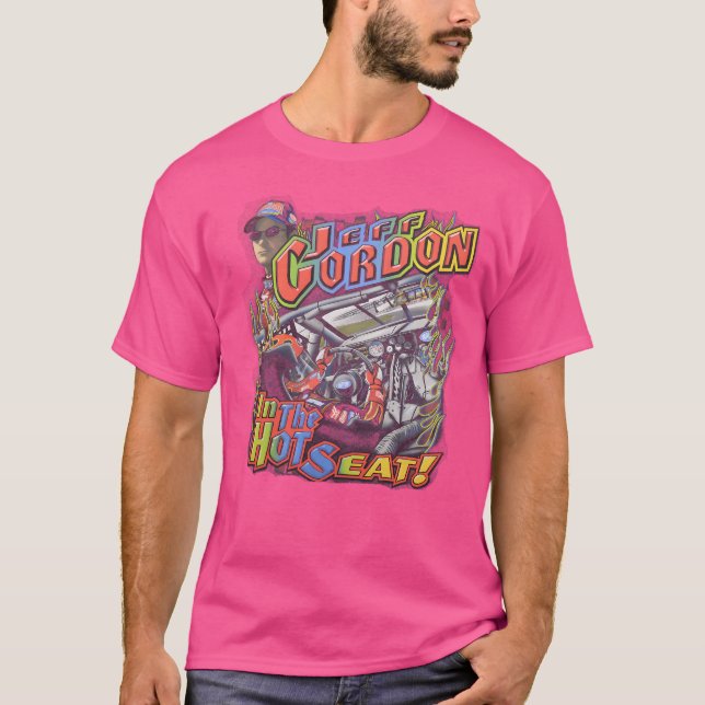 Jeff Gordon i Hettens säte T Shirt (Framsida)