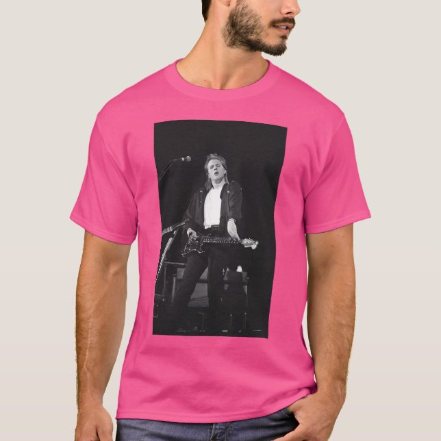 Jeff Healey Bw Photograph T Shirt (Framsida)