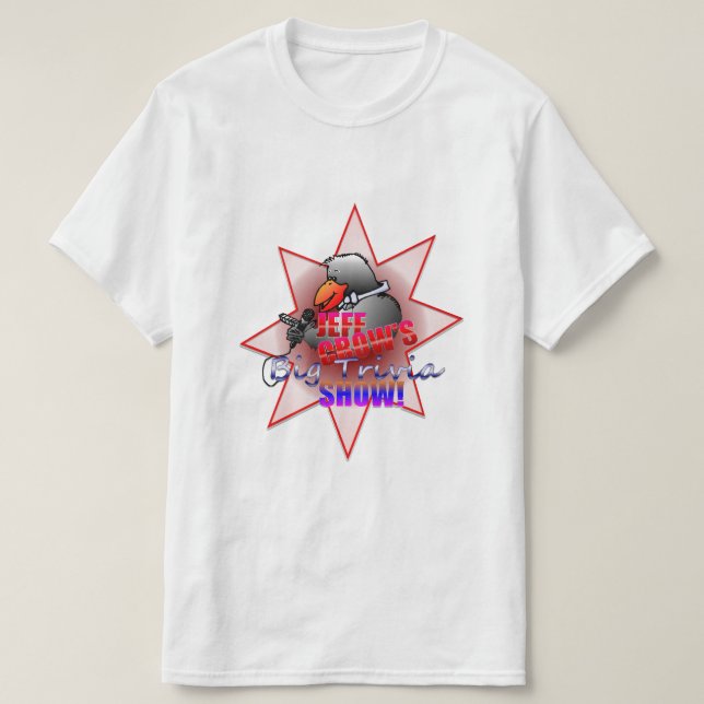JEFF-KRÅKANS BIG TRIVIA SHOW! T SHIRT (Design framsida)