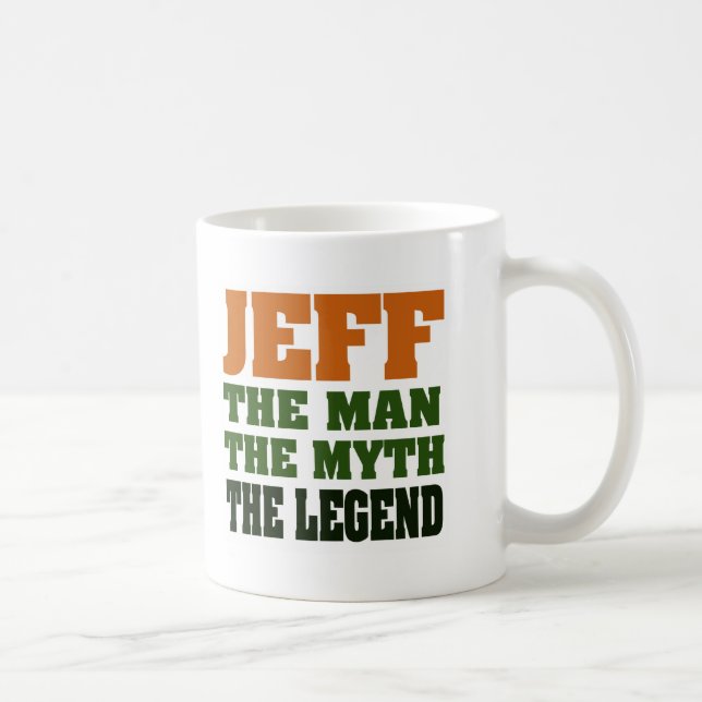 Jeff - manen, mythen, legenden! kaffemugg (Höger)