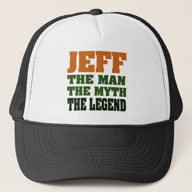 Jeff - manen, mythen, legenden! truckerkeps (Framsida)