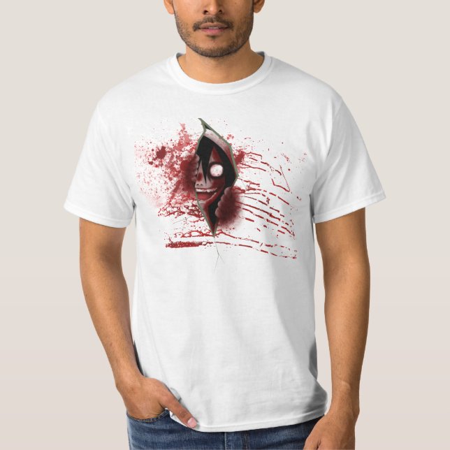 Jeff mördare CreepyPasta Tee Shirt (Framsida)