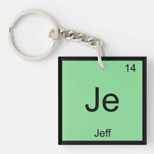 Jeff Namn Chemie Inslag Periodic Bord (Framsidan)