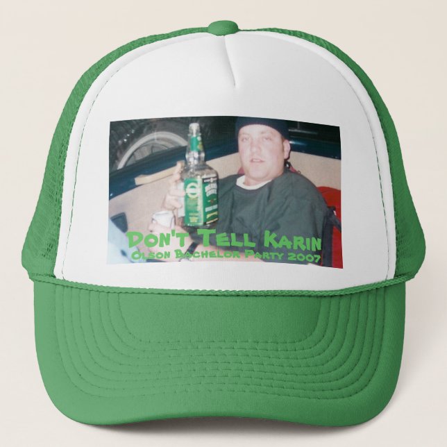 Jeff Olson bröllophatt Truckerkeps (Framsida)