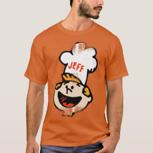 Jeff Retro Burger Chef Mascot T Shirt