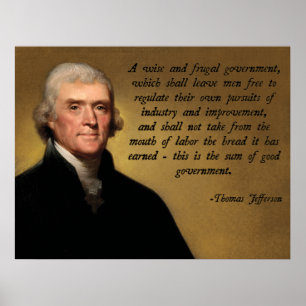 Jefferson Begränsad Government Poster