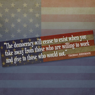 Jefferson Bumper Sticker Bildekal