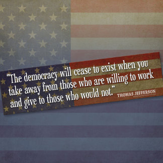 Jefferson Bumper Sticker Bildekal