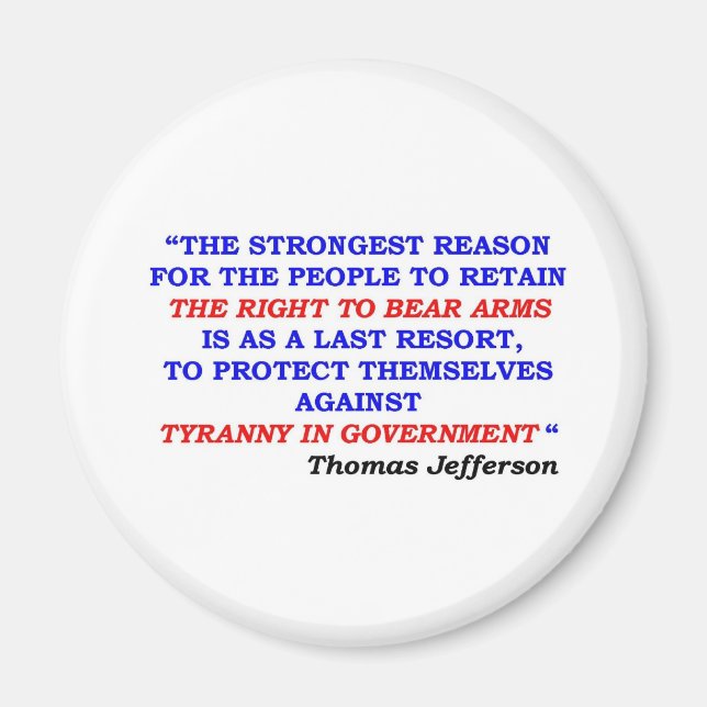 jefferson citat magnet (Framsidan)