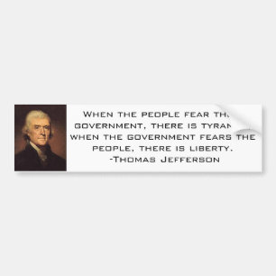 Jefferson citationstecken 2 bildekal