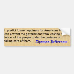 Jefferson citationsteckenbildekal bildekal