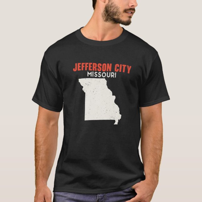 Jefferson City Missouri USA State America Travel M T Shirt (Framsida)