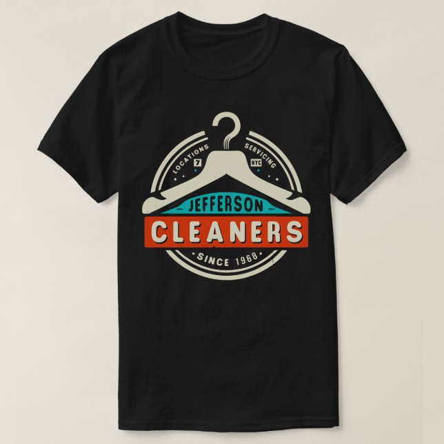 Jefferson Cleaners Service NYC sedan 1968 T Shirt (Design framsida)