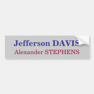 Jefferson DAVIS, Alexander STEPHENS Bildekal