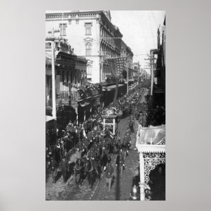 Jefferson Davis begravning i New Orleans: 1908 Poster