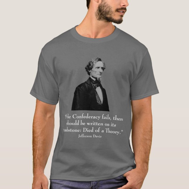 Jefferson Davis och citationstecken Tröja (Framsida)
