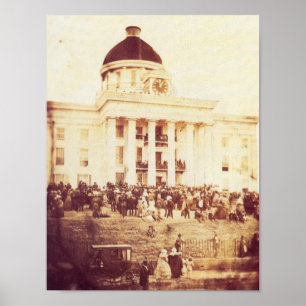 Jefferson Davis öppningsanförande Poster
