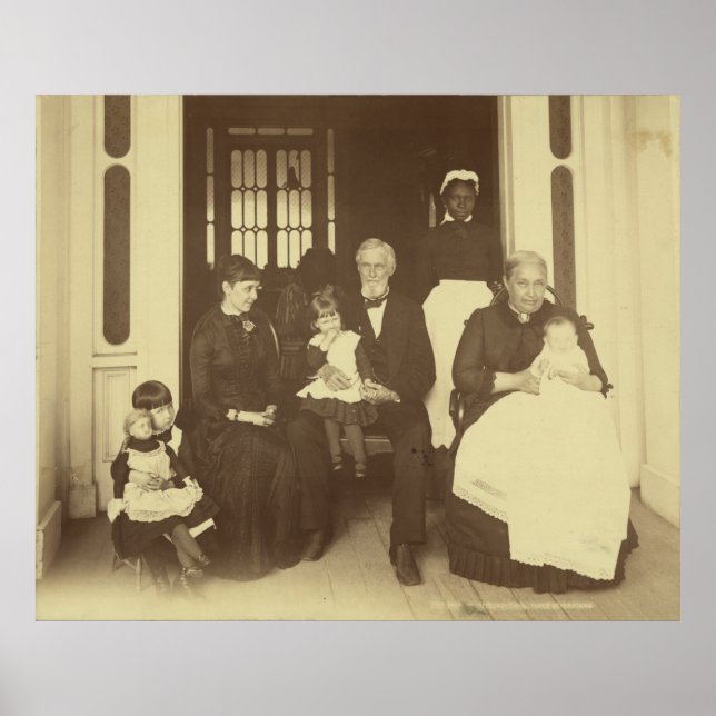 Jefferson Davis & Three Generation by E. Wilson Poster (Framsidan)