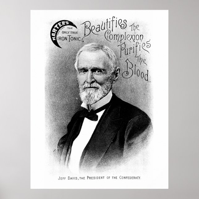 Jefferson Davis Vintage Advertisement Poster (Framsidan)