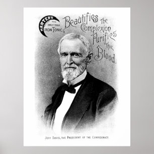 Jefferson Davis vintageannonsering Poster