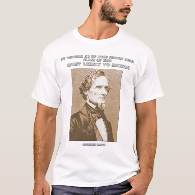 Jefferson Davis yearbookskjorta Tee (Framsida)