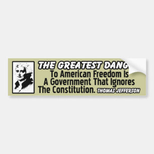 Jefferson: Den mest underbara faran Bildekal
