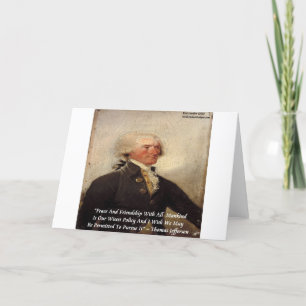 Jefferson "Fred/Vänskap" Citat Kort
