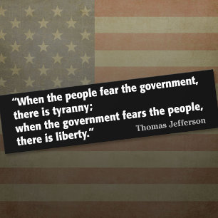 Jefferson: Frihet vs. Tyranni Bildekal