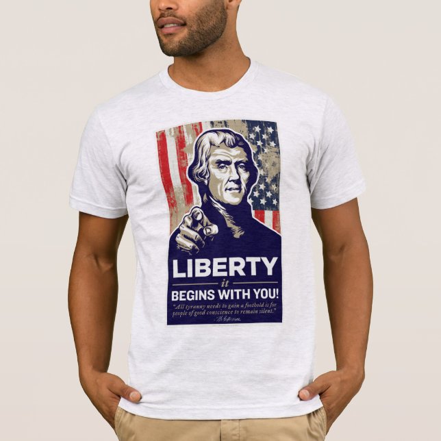 Jefferson frihetskjorta tee (Framsida)