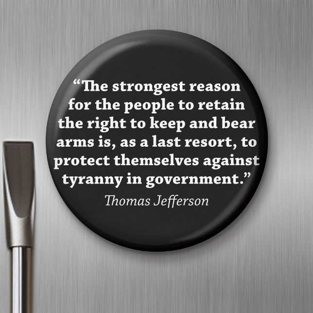 Jefferson: HÖGER TO BEAR ARM Magnet (Magnet)
