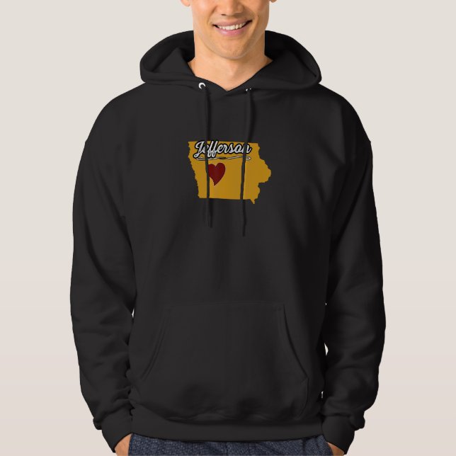 JEFFERSON IOWA IA USA Cute Souvenir Merch  US City Hoodie (Framsida)